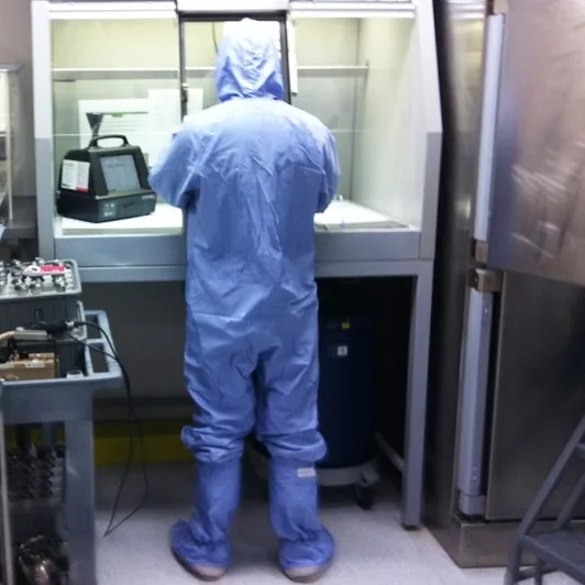 Laminar Flow Workstation Air Testing