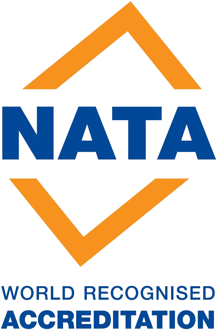 NATA accredited testing laboratory logo